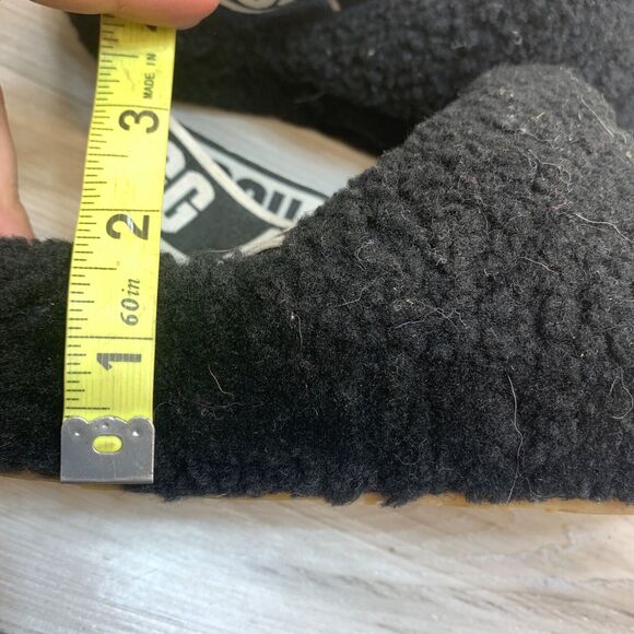 UGG Australia Fluff Yeah Slide Sandals Slingback Womens Size US 8 - Black - Picture 10 of 11